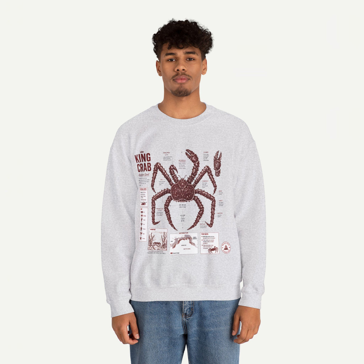 King Crab Anatomy Sweatshirt