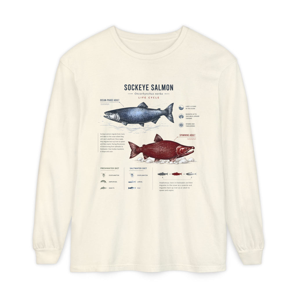 Sockeye Salmon Anatomy Long Sleeve Tee