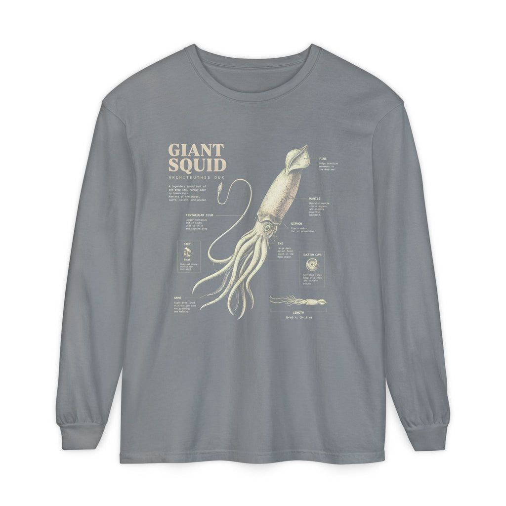 Giant Squid Anatomy Long Sleeve Tee