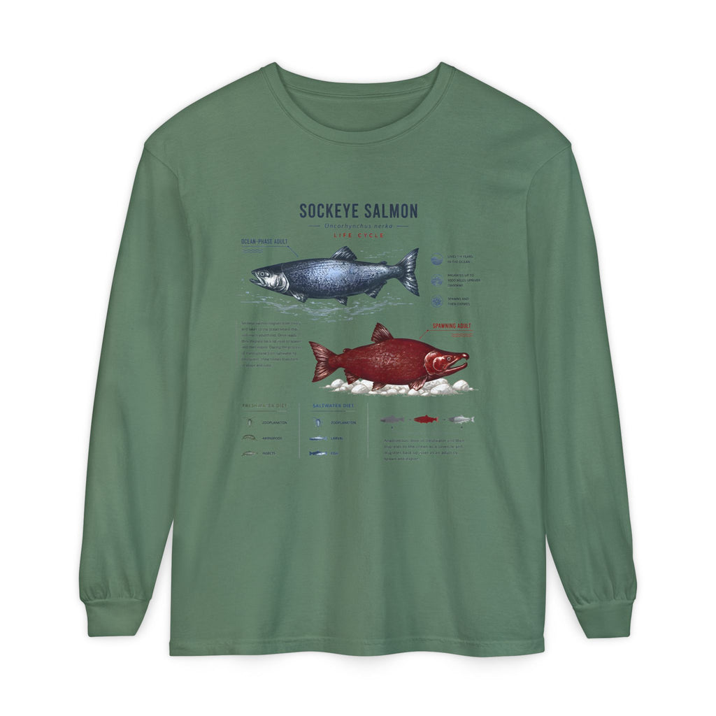 Sockeye Salmon Anatomy Long Sleeve Tee