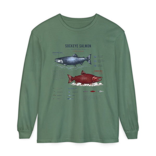 Sockeye Salmon Anatomy Long Sleeve Tee