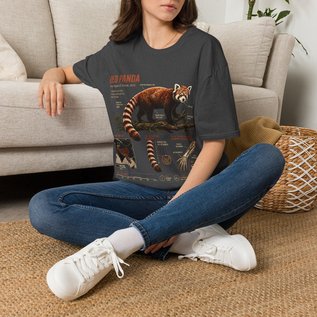Red Panda Anatomy T-Shirt — Vintage Wildlife Graphic Tee