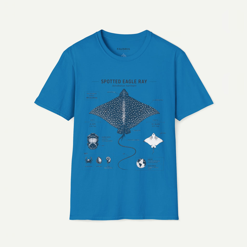 Spotted Eagle Ray Anatomy T-Shirt — Marine Life Graphic Tee