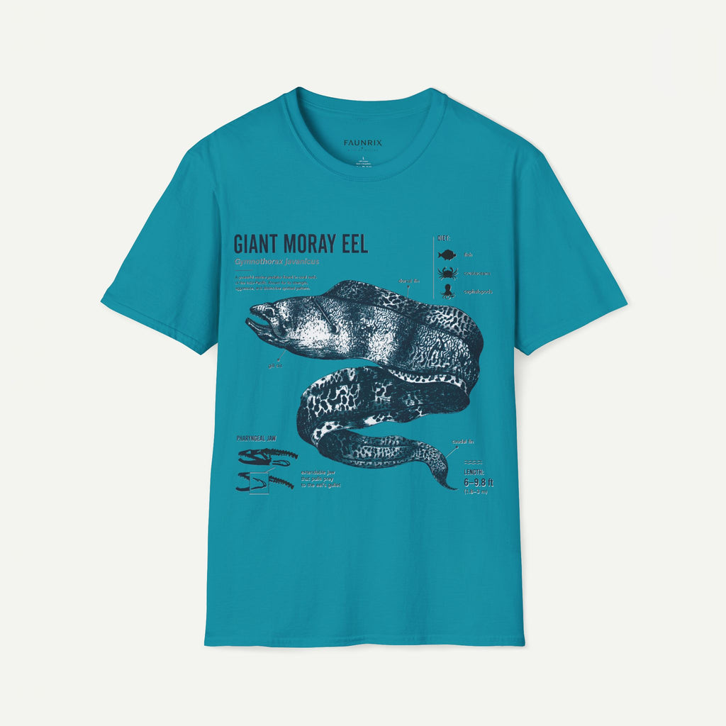 Moray Eel Anatomy Graphic T-Shirt — Vintage Scientific Illustration Tee