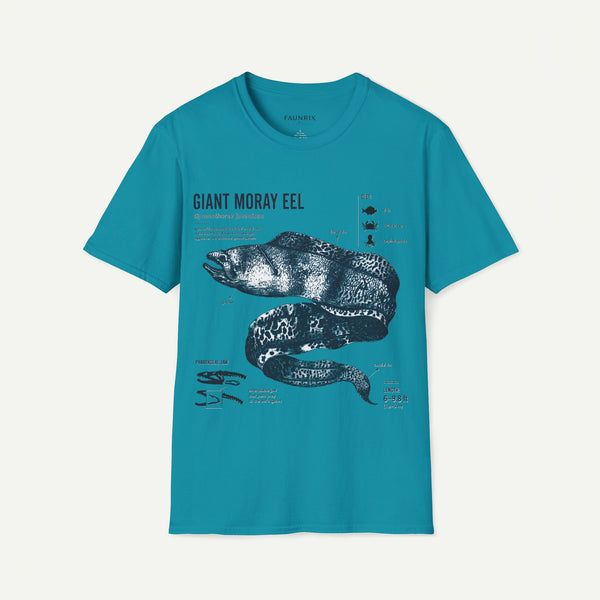Moray Eel Anatomy Graphic T-Shirt — Vintage Scientific Illustration Tee