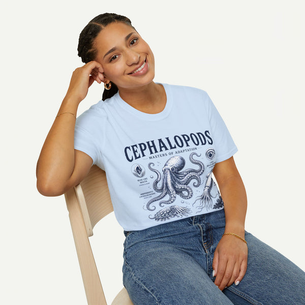 Cephalopods T-Shirt — Masters of Adaptation Vintage Octopus Graphic Tee