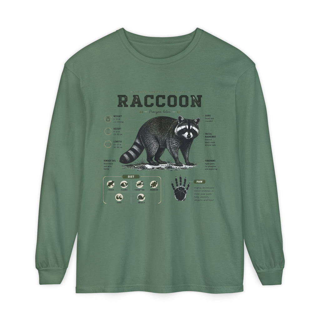Raccoon Anatomy Long Sleeve Tee