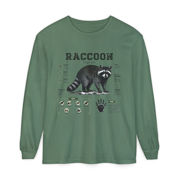 Raccoon Anatomy Long Sleeve Tee