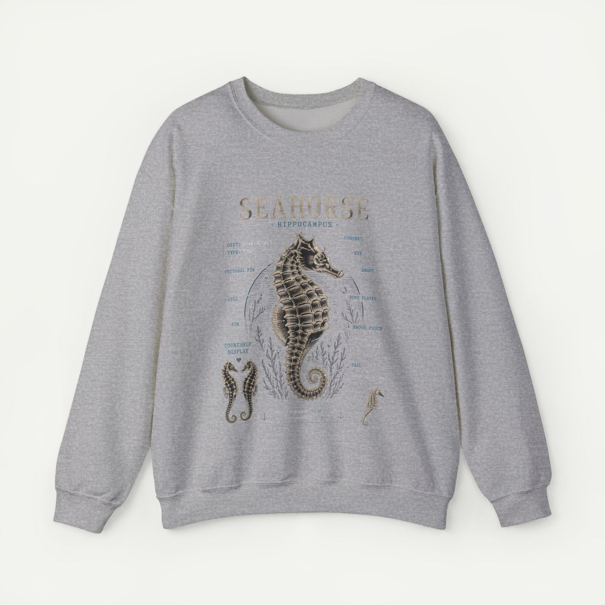 Seahorse Anatomy Crewneck Sweatshirt