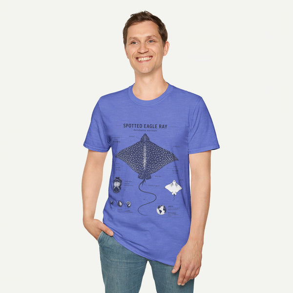 Spotted Eagle Ray Anatomy T-Shirt — Marine Life Graphic Tee