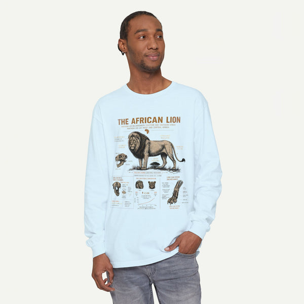 The African Lion Anatomy Long Sleeve Shirt