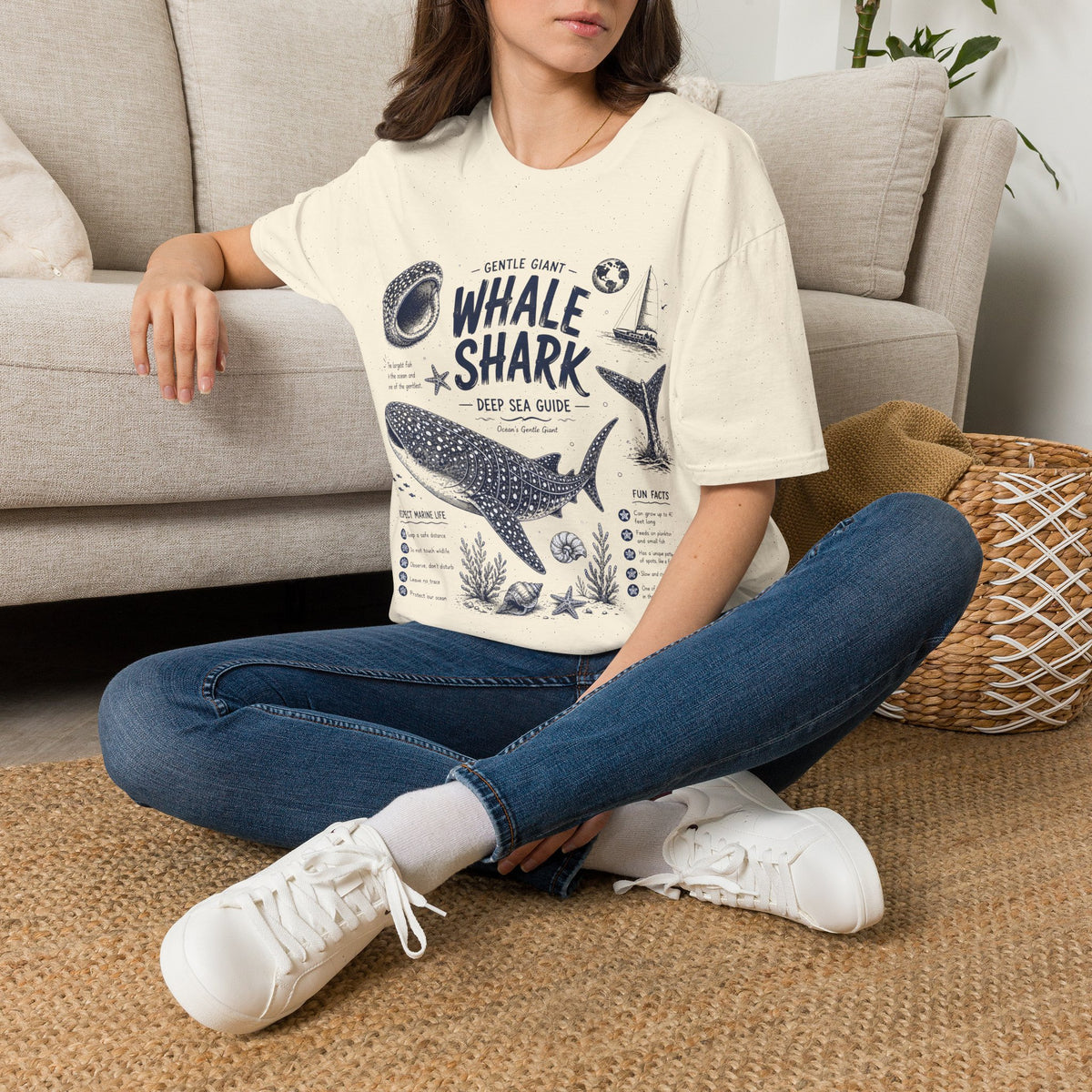 Whale Shark Anatomy T-Shirt — Deep Sea Guide Graphic Tee