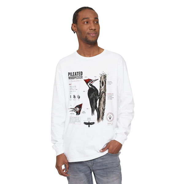 Pileated Woodpecker Anatomy Long Sleeve Tee