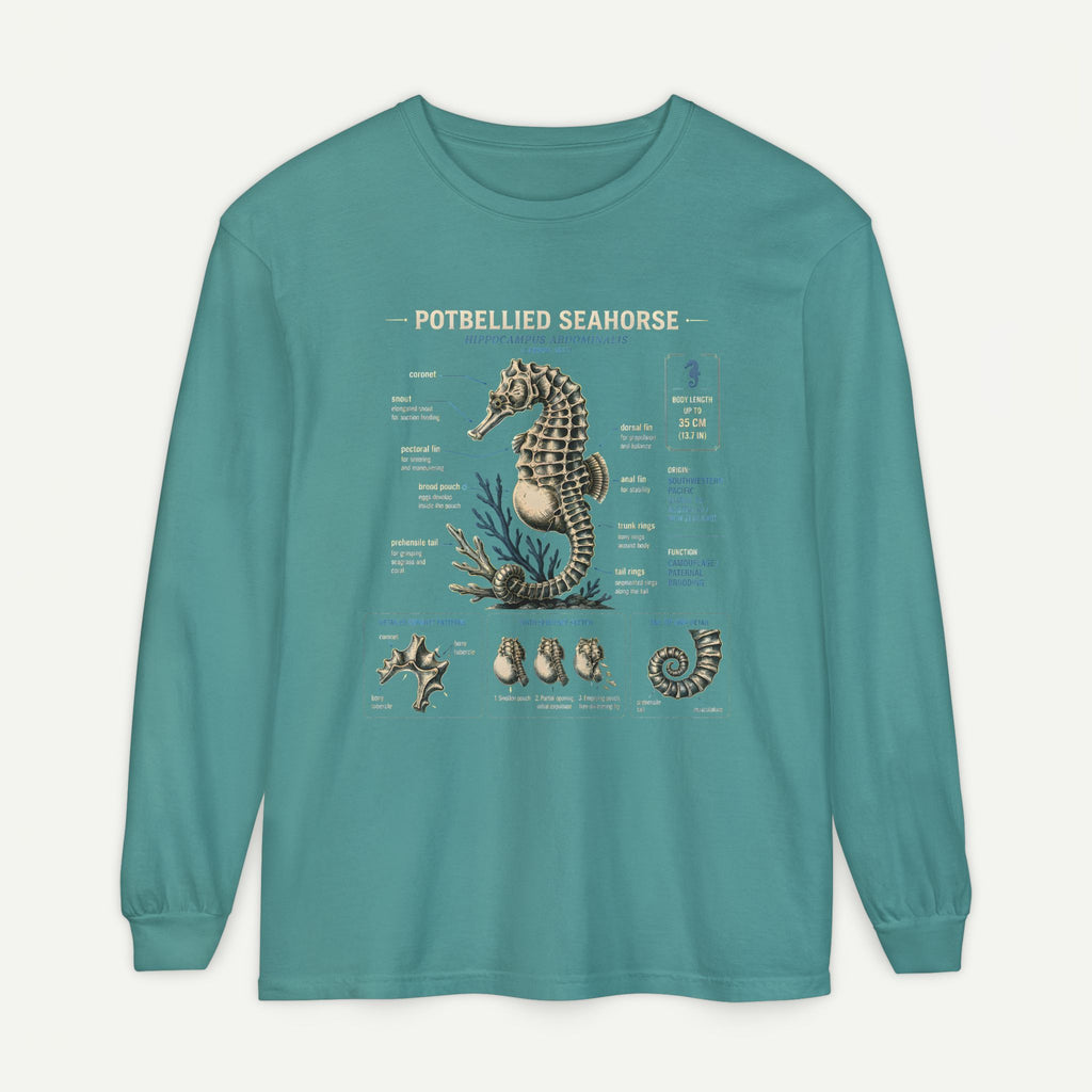 Seahorse Anatomy Long Sleeve Tee