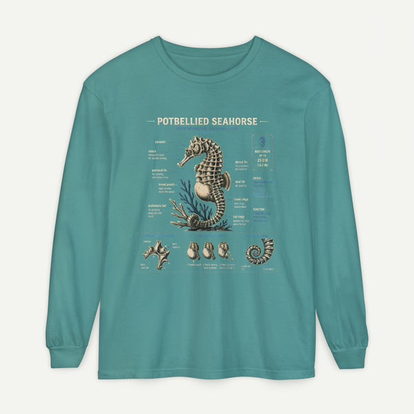 Seahorse Anatomy Long Sleeve Tee