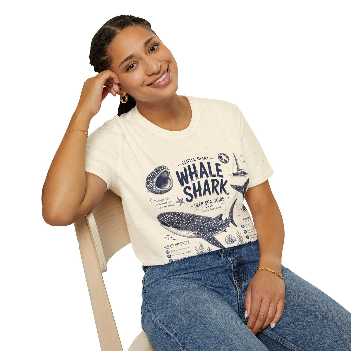 Whale Shark Anatomy T-Shirt — Deep Sea Guide Graphic Tee