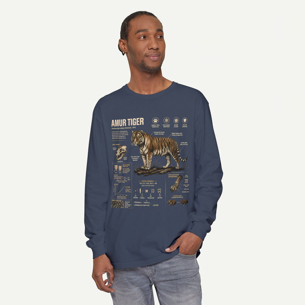 Amur Tiger Anatomy Long Sleeve Tee