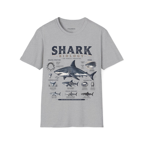 Shark Biology T-Shirt — Vintage Anatomy Graphic Tee