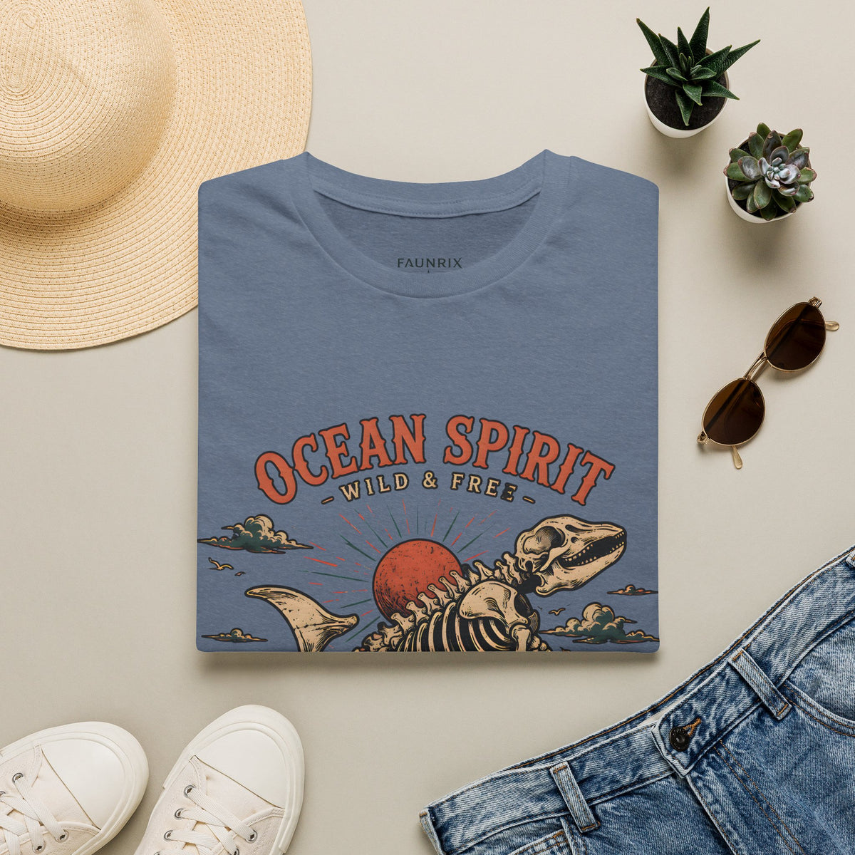 Ocean Spirit T-Shirt — Wild & Free Sea Turtle Graphic Tee