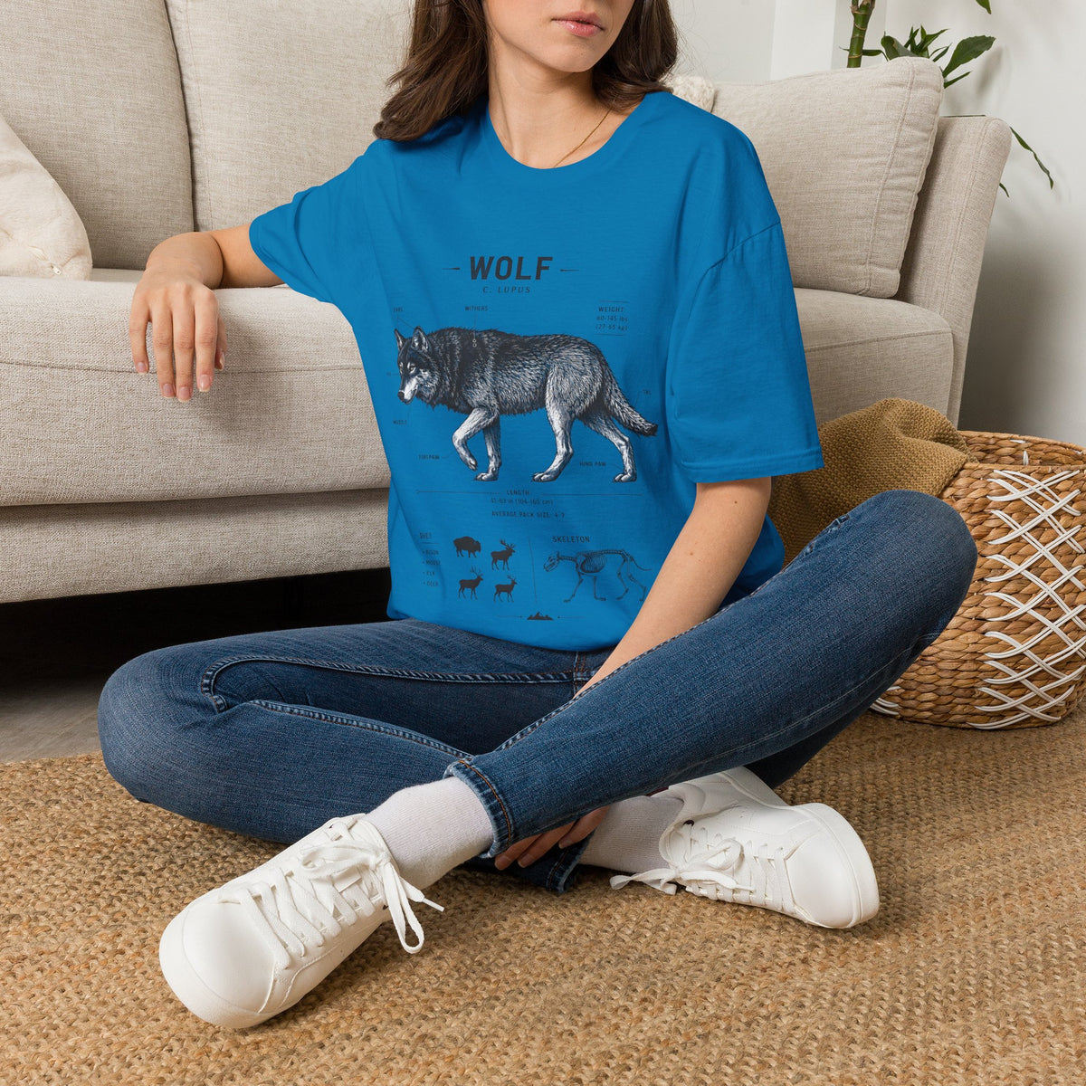 Wolf Anatomy T-Shirt — Vintage Scientific Illustration Tee