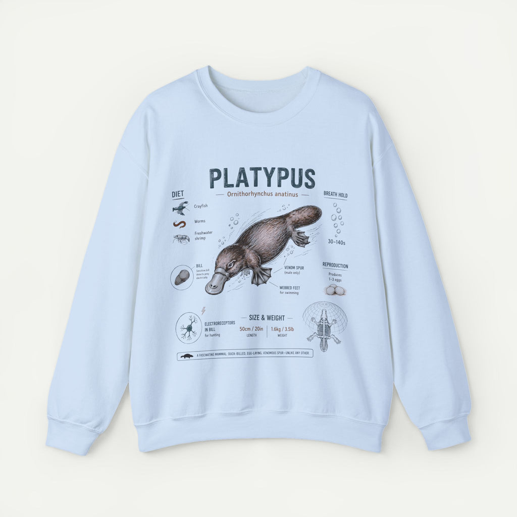 Platypus Anatomy Sweatshirt — Vintage Scientific Illustration