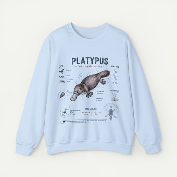 Platypus Anatomy Sweatshirt — Vintage Scientific Illustration