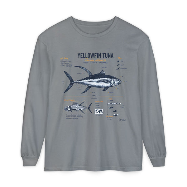 Yellowfin Tuna Anatomy Long Sleeve T-Shirt