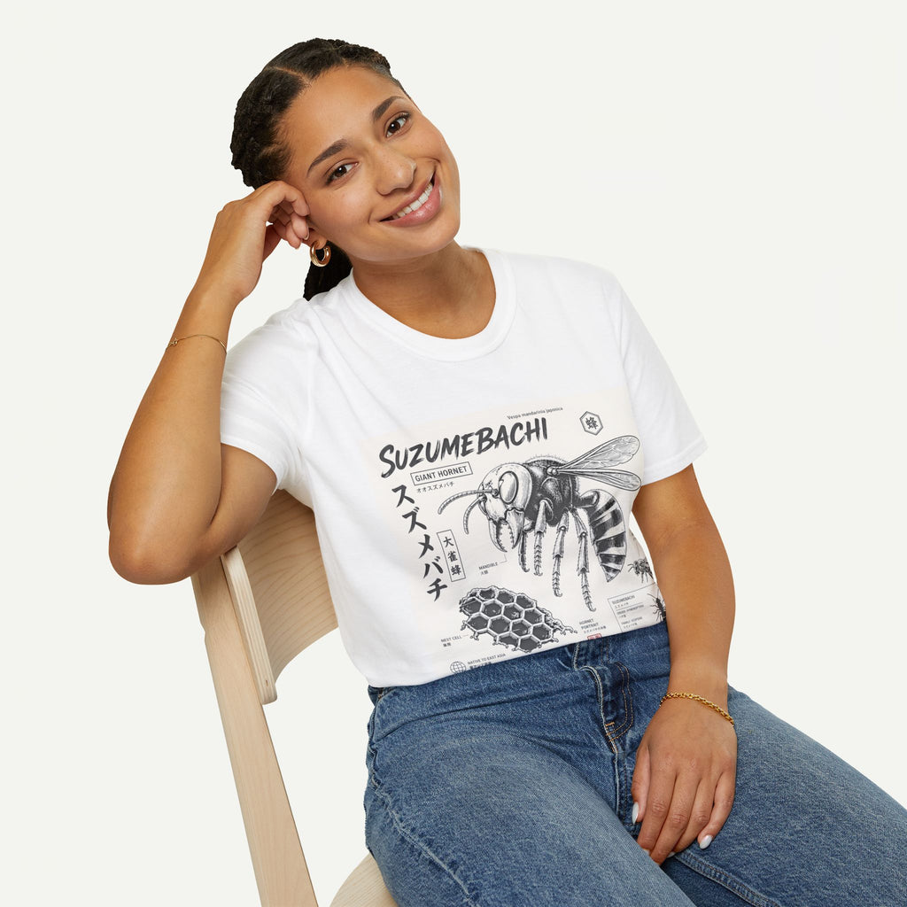 Suzumebachi Giant Hornet Anatomy T-Shirt — Japanese Illustration Graphic Tee