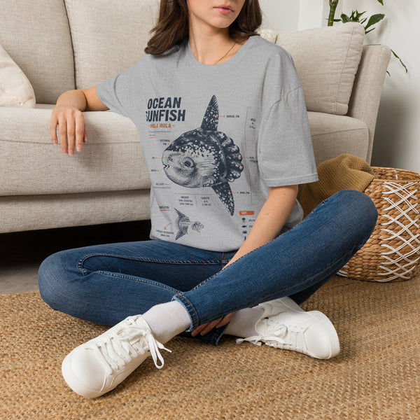 Ocean Sunfish Illustration T-Shirt — Mola Mola Science Graphic Tee