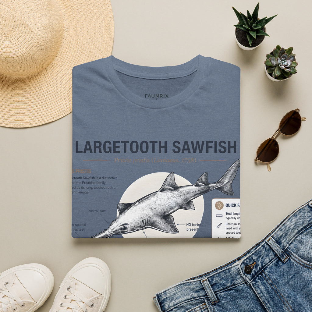 Largetooth Sawfish Anatomy T-Shirt — Marine Biology Graphic Tee