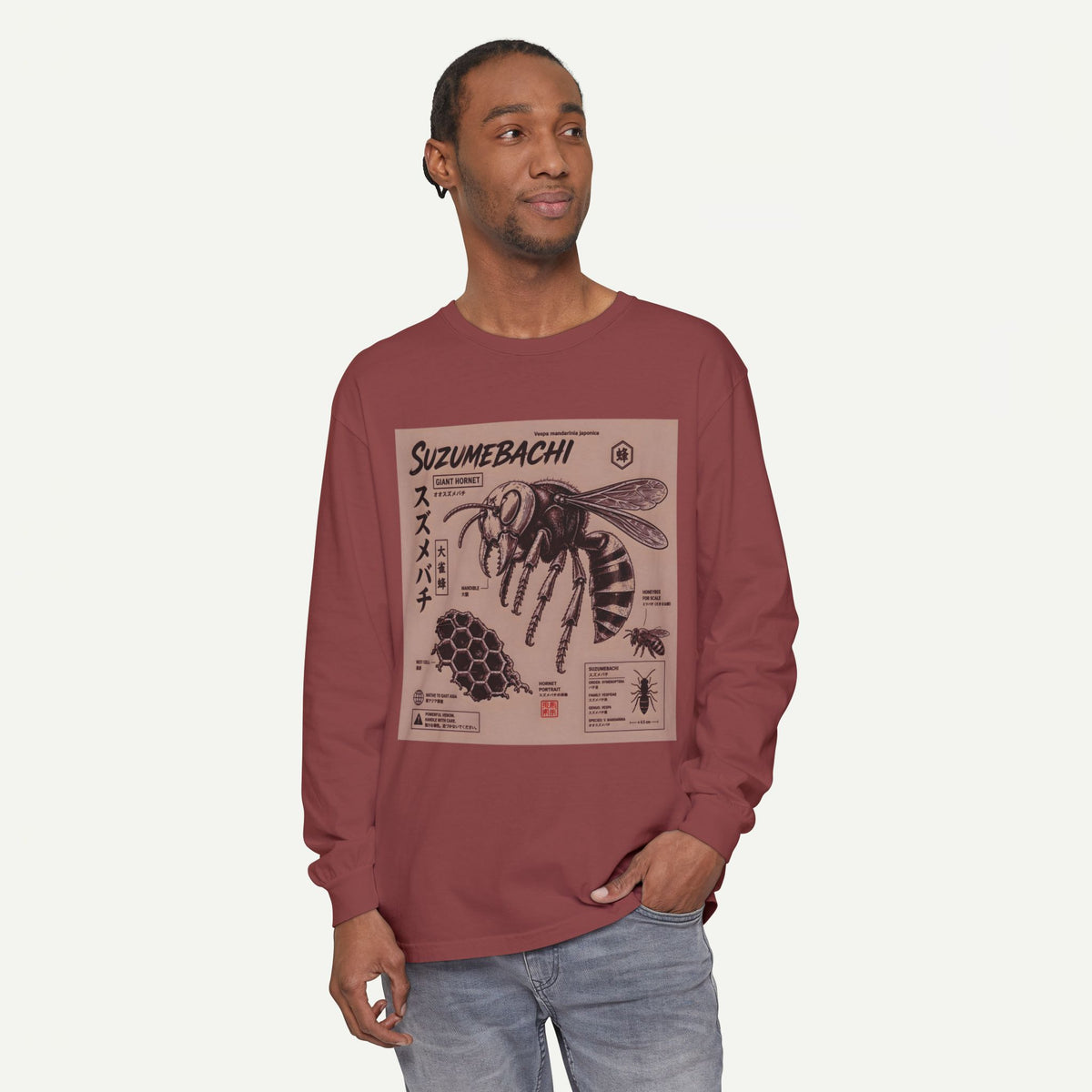 Suzumebachi Hornet Anatomy Long Sleeve Tee