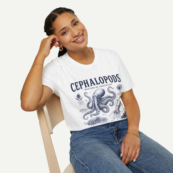 Cephalopods T-Shirt — Masters of Adaptation Vintage Octopus Graphic Tee