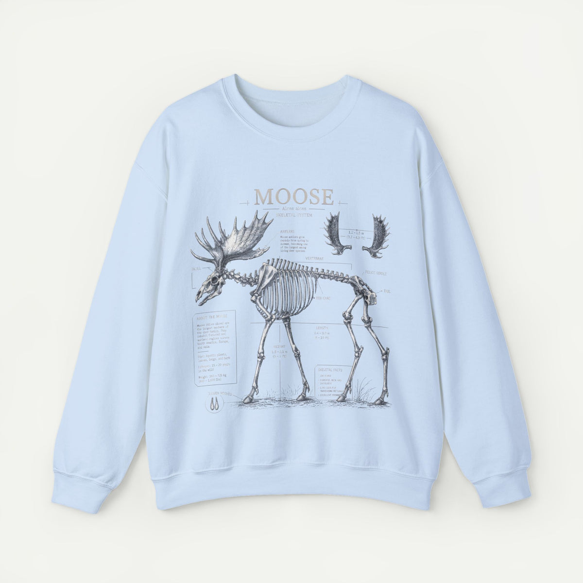 Moose Skeleton Anatomy Sweatshirt