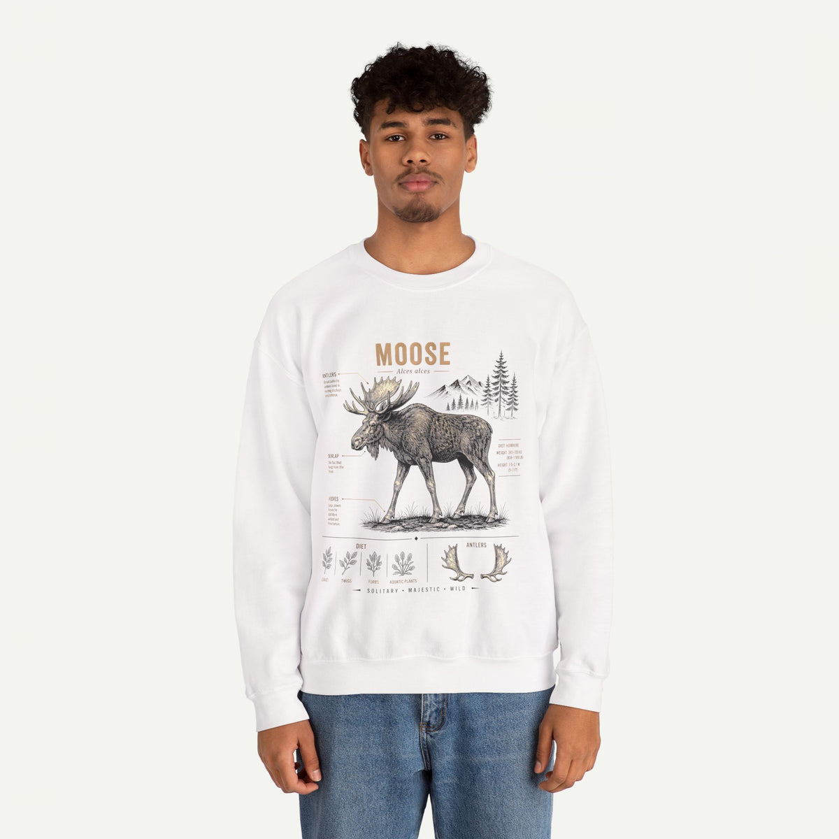 Moose Anatomy  Sweatshirt