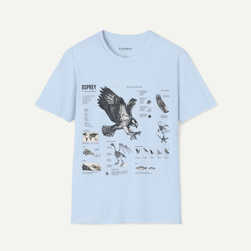 Osprey Anatomy T-Shirt — Vintage Bird Illustration Tee