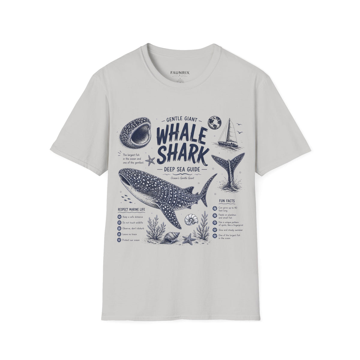 Whale Shark Anatomy T-Shirt — Deep Sea Guide Graphic Tee