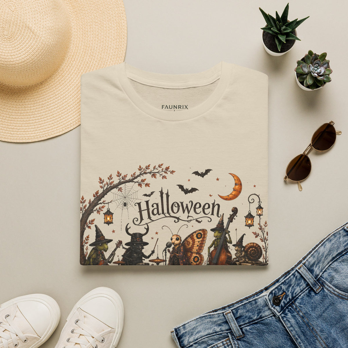 Halloween Witch & Pumpkin T‑Shirt — Spooky Night Graphic Tee