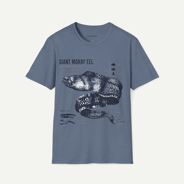 Moray Eel Anatomy Graphic T-Shirt — Vintage Scientific Illustration Tee