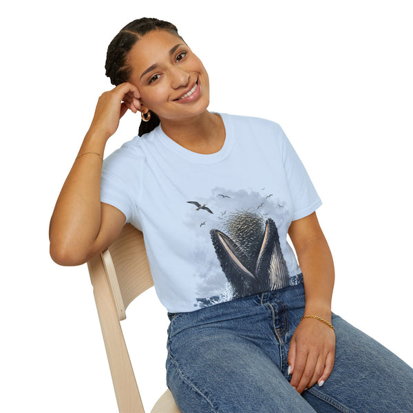 Whale Tail Ocean Scene T-Shirt – Marine Wildlife Tee