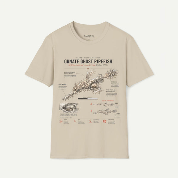Ornate Ghost Pipefish Anatomy T-Shirt