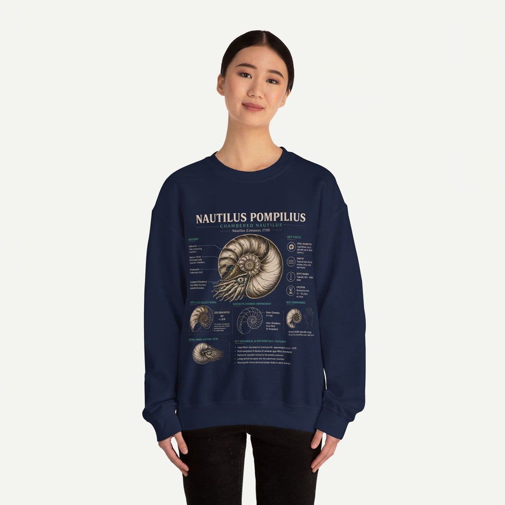 Nautilus Pompilius Anatomy Crewneck Sweatshirt