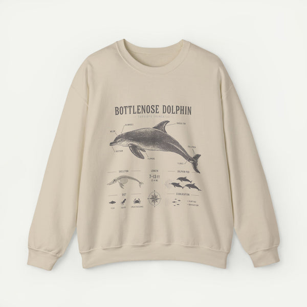 Bottlenose Dolphin Sweatshirt – Marine Life Educational Graphic