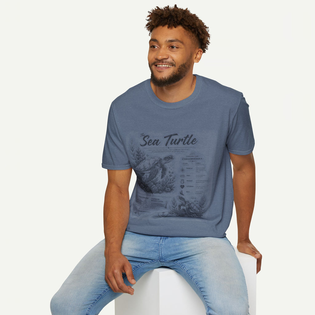 Sea Turtle Anatomy T-Shirt — Vintage Marine Illustration Tee