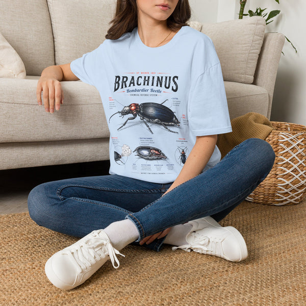Brachinus Bombardier Beetle Anatomy T-Shirt — Vintage Entomology Graphic Tee