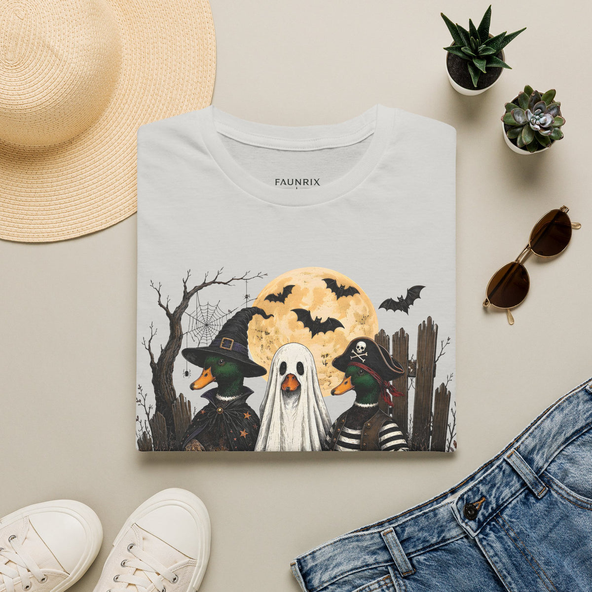 Duck Duck BOO! Halloween T-Shirt — Cute Spooky Duck Costume Tee
