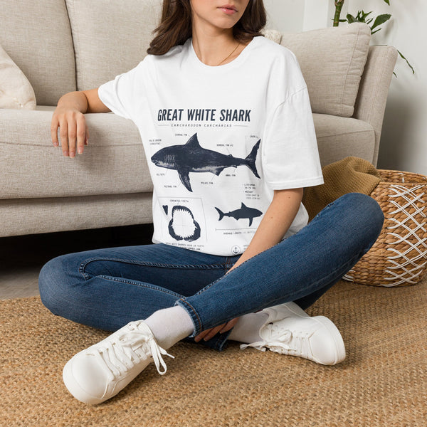 Great White Shark Anatomy T-shirt