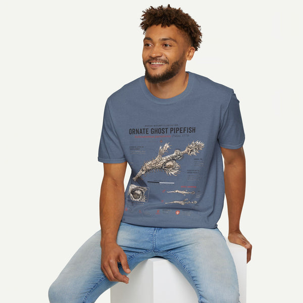 Ornate Ghost Pipefish Anatomy T-Shirt