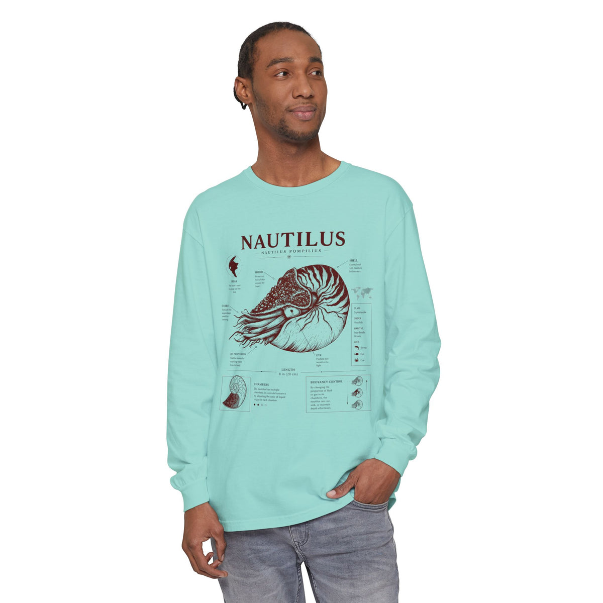 Nautilus Anatomy Long Sleeve T‑Shirt