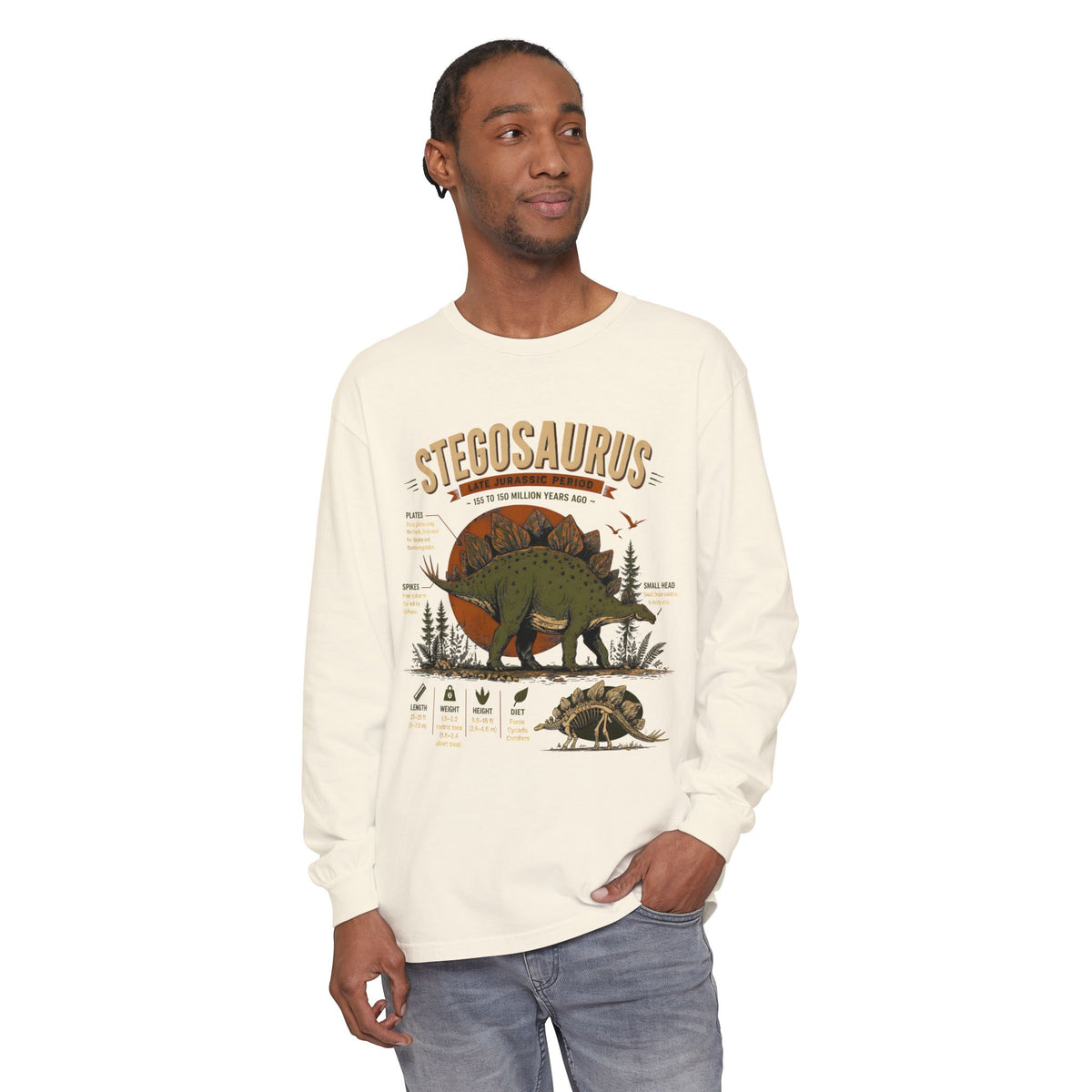 Unisex Garment-dyed Long Sleeve T-Shirt