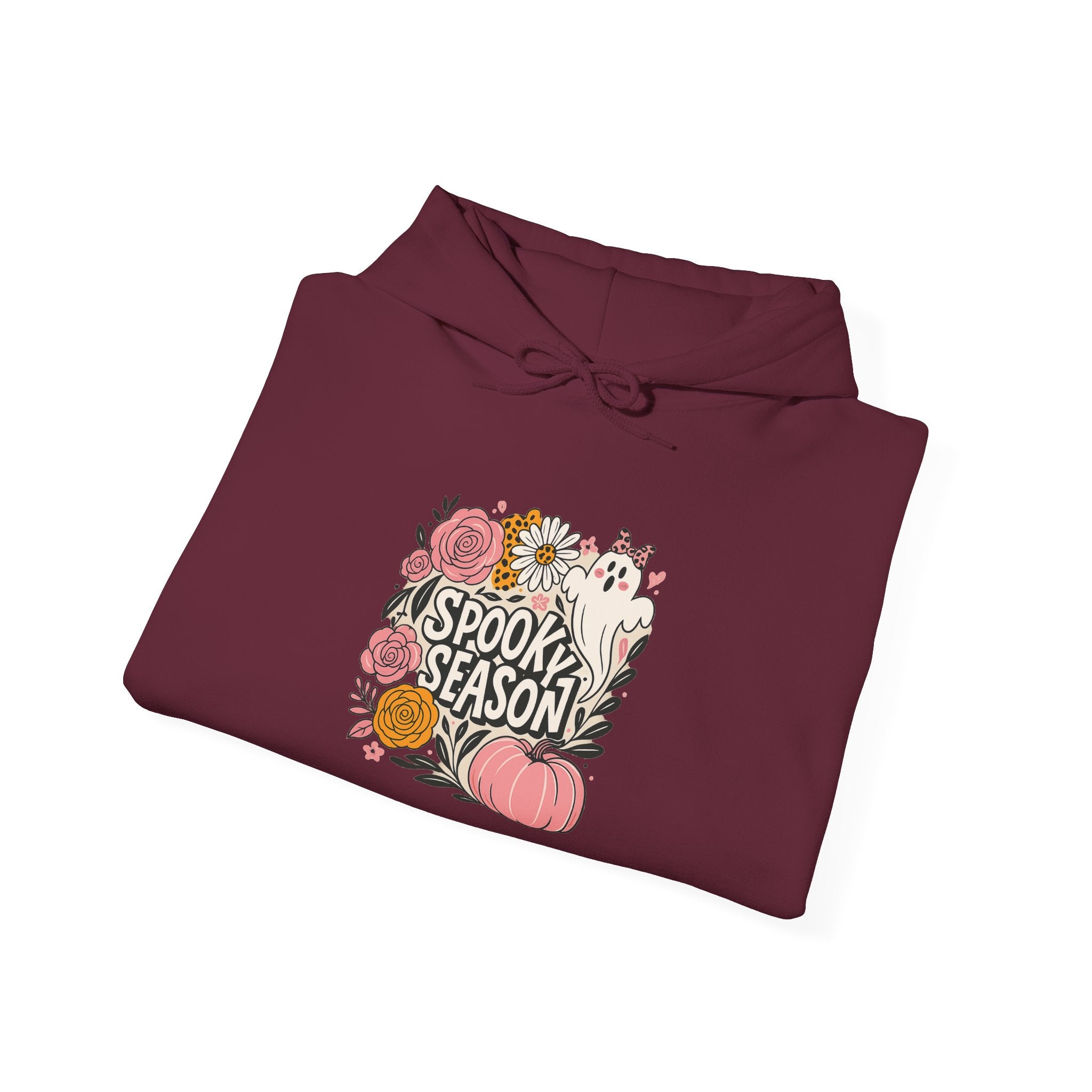Spook Season Floral Pumpkin Hoodie
